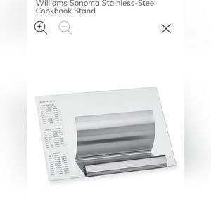Williams Sonoma Stainless-Steel Cookbook holder